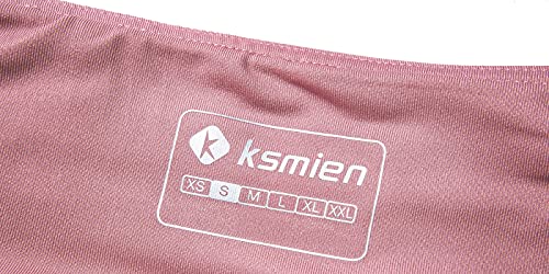 Ksmien Women's 2 in 1 Running Shorts - Lightweight Athletic Workout Gym Yoga Shorts Liner with Phone Pockets Pink - Image 5
