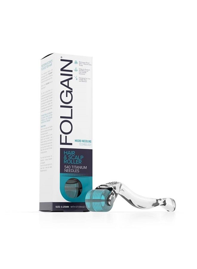 FOLIGAIN Hair & Scalp Derma Micro-Needling Roller, Hair Loss Treatment - Image 1