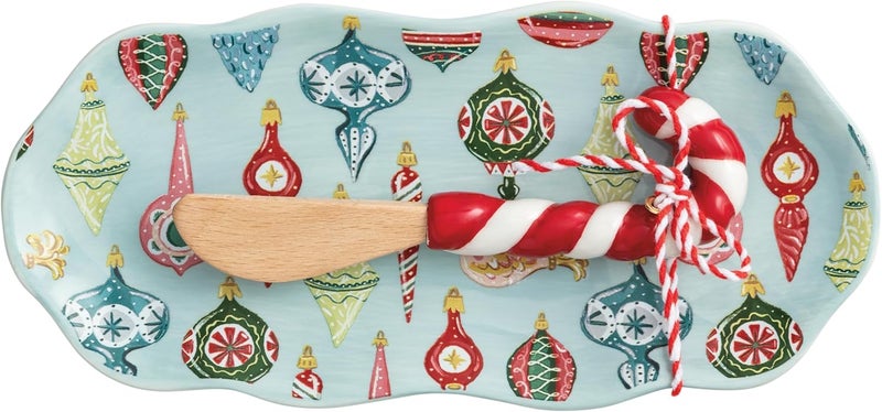MudPie Christmas Ornament Everything Dish Set - Image 1