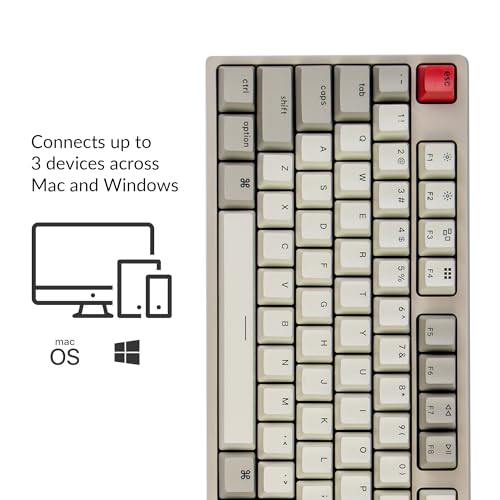 Keychron C2 Full Size Hot-swappable Wired Mechanical Keyboard Compatible with Mac, Keychron Brown Switch, 104 Keys ABS Retro Color Keycaps Gaming Keyboard for Windows, USB-C Type-C Braid Cable - Image 2