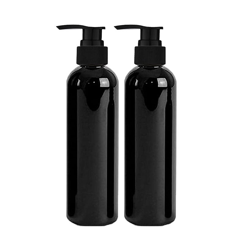PHARCOS 120ML Empty Bottle Hand wash sanitizer Pump Bottle for Home Bathroom Office Toilet Pack of 2 Black - Image 1
