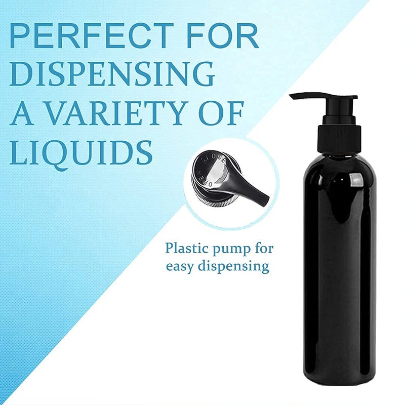 PHARCOS 120ML Empty Bottle Hand wash sanitizer Pump Bottle for Home Bathroom Office Toilet Pack of 2 Black - Image 4