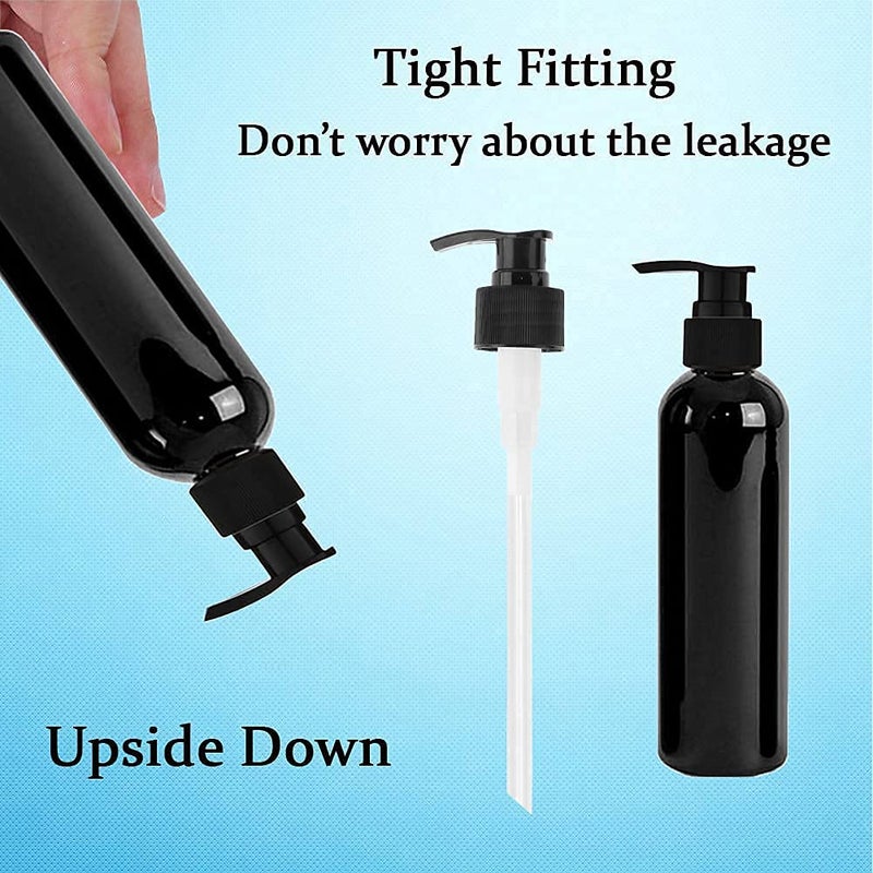 PHARCOS 120ML Empty Bottle Hand wash sanitizer Pump Bottle for Home Bathroom Office Toilet Pack of 2 Black - Image 3