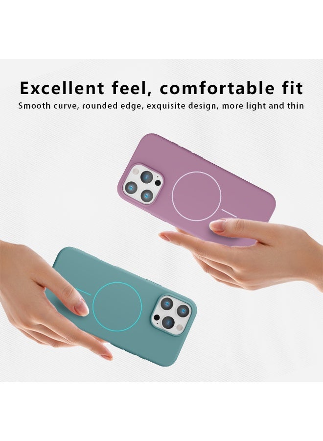 DUSALA Magnetic for iPhone 17 Pro Case [Compatible with MagSafe] [Soft Anti-Scratch Microfiber Lining],Premium Silicone Phone Case - Image 4