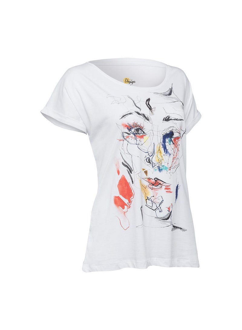 بيج ديزاين تيشيرت وجه أحمر Biggdesign - مقاس صغير - Image 2