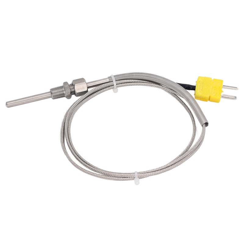 DTC K Type Thermocouple -100~1250℃ Stainless Steel Braided Wire - High Accuracy ±1℃ Temperature Sensor with Glass Fiber Insulation for Industrial Chemistry Metallurgy - Image 4