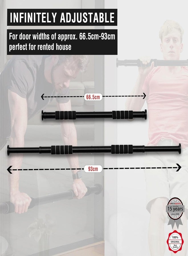 Grofilo Pull Up Bar Doorway: No-Screws Chin Up Bar with Locking Mechanism, Max Load 150kg, Adjustable (62-100cm) - Image 2