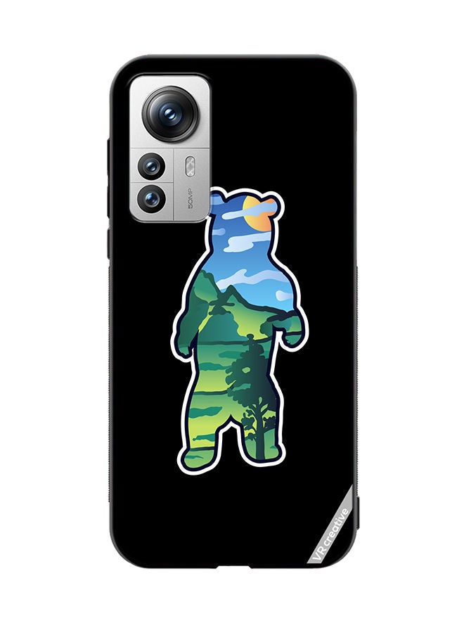 VR CREATIVE Protective Case Cover For Xiaomi 12 Pro Wild Bear Design Multicolour - Image 1