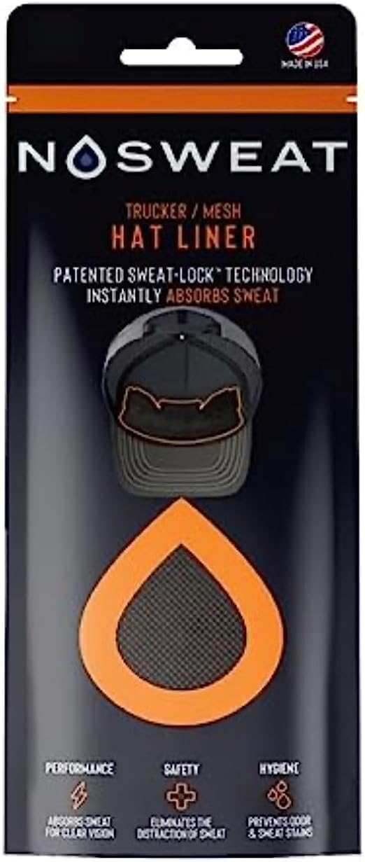 No Sweat Trucker Hat Sweat Liner & Mesh Hat Sweat Guard Bands | Patented by NoSweat (3) - Image 3