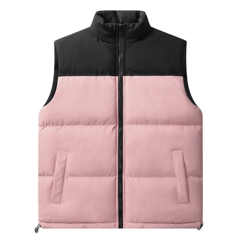 Live Broadcast Color Matching Vest Men And Women Couple Sports Casual Warm Ultra-Light Plus Size Coat Waistcoat Fashionable Vest - Image 3