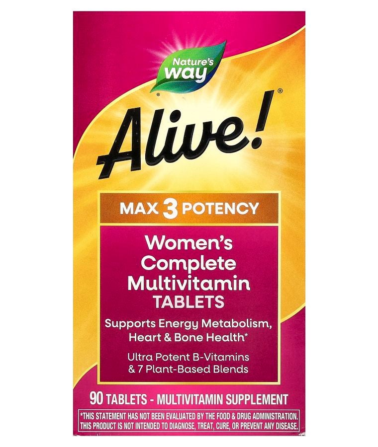 Alive!® Max 3 Potency Women's Complete Multivitamin 90 Tablets