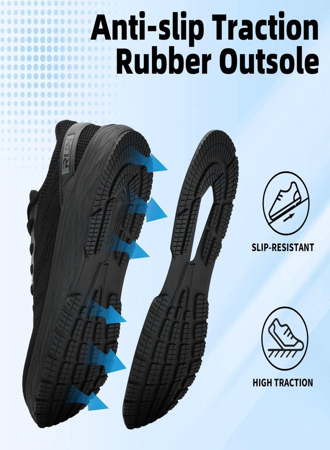 Slow Man Wide Toe Box Shoes for Men Running Shoe Comfortable Mens Walking Sneakers Athletic Gym Breathable Black Workout Sport Jogging Sneaker 10.5 - Image 5
