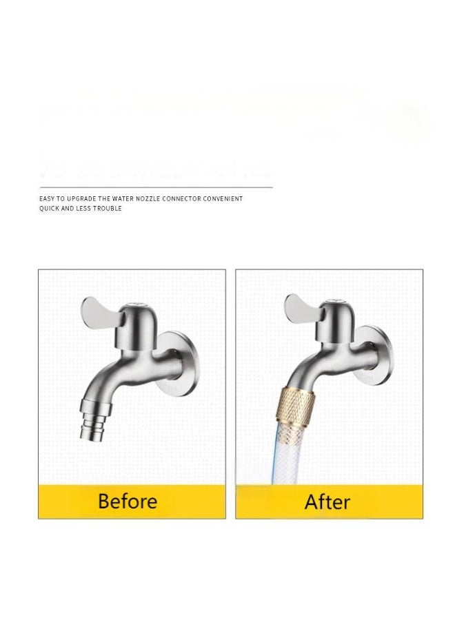 Generic Garden Watering Spray Gun Brass Misting Spray Nozzle Garden Hose Sprinkler System Car Washing Lawn Watering Brass Hose Nozzle Tap Connector  - Image 5