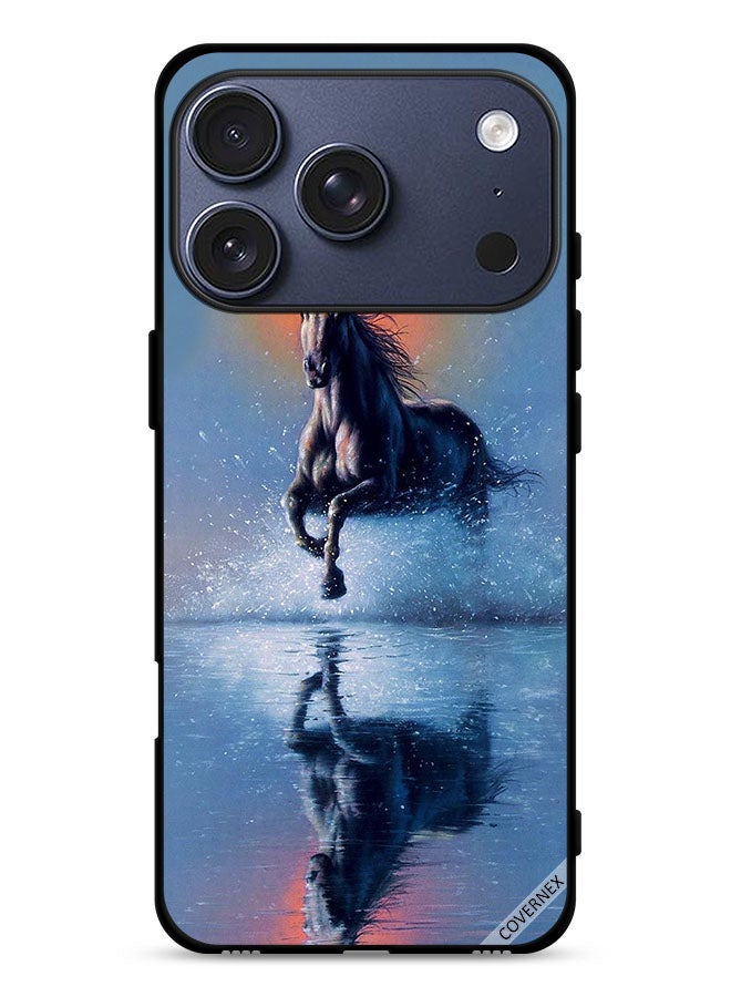 Covernex Apple iPhone 17 Pro Protective Case Cover Horse Running In Water Art - Image 1