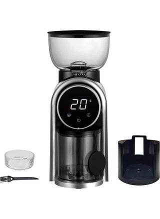 Electric Conical Burr Coffee Bean Grinder with 25 Precise Settings, Touchscreen Adjustable Electric Burr Mill with LED Screen & Anti-static Device for Espresso Drip and French Press-Black - pzsku/Z3A697906FF3E6A7BB77EZ/45/1747113867/20444d93-4a3f-4668-ba11-1944799171d3
