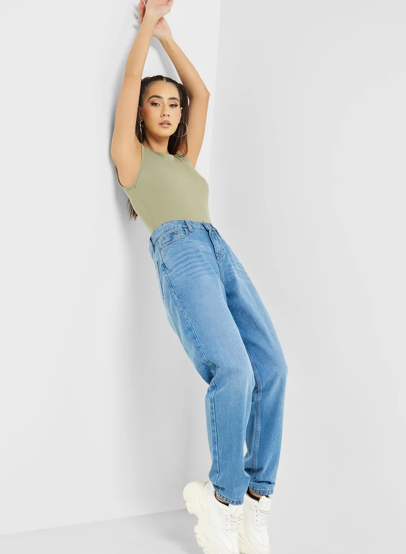 Ginger Mom Fit High Waist Jeans