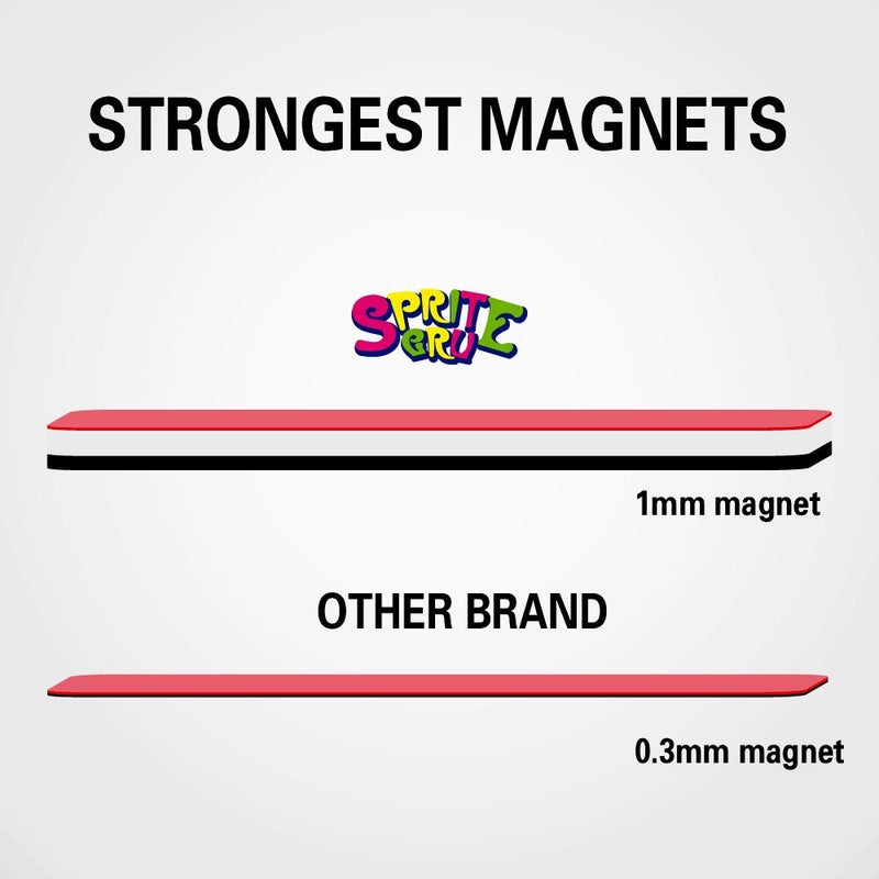 SpriteGru Magnetic Reward Behavior Star Chore Chart for One or Multiple Kids, Includes 8 Markers + 60 Foam Backing Illustrated Chores + 300 Stars in Red, Yellow, Blue. X- Large 17X12 inch. Hanging Loop READY! - Image 5