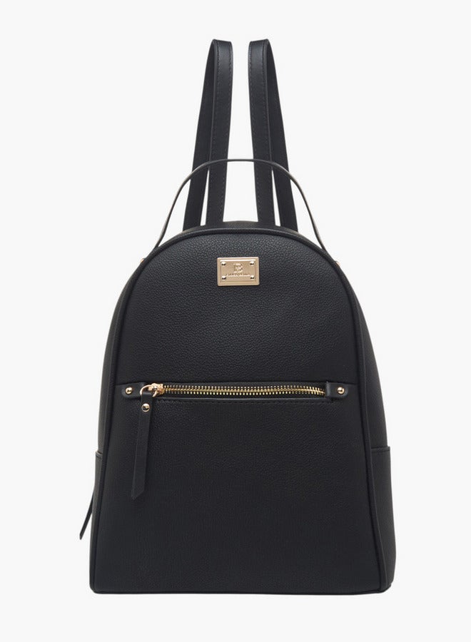 Flora Bella By Shoexpress Women's Colourblock Backpack with Zip Closure and Adjustable Strap  - Image 1
