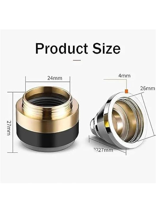 P80 Plasma Cutting Nozzle Protective Cover, P80 Plasma Cutter Protective Copper Cutter Accs, Nozzle Tip Electrodes Cover Insulator Plasma Cutters Part Machine, Cutting Torch Metal Protev (4pcs) - Image 5