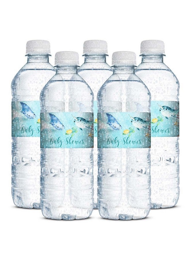 Amanda Creation Underwater Cute Sea Life Baby Sprinkle Shower Waterproof Water Bottle Sticker Wrappers 20 Wrap Around Labels Sized 1.75" x 8.5" by AmandaCreation - Image 3