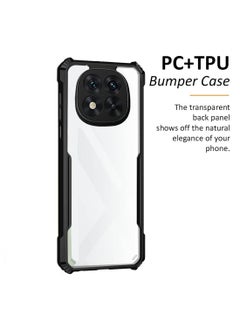 Wtech Xiaomi Redmi Note 14 Pro+ / Redmi Note 14 Pro Plus 5G 2024 Hybrid TPU Silicone with Raised Armour Bumpers Slim Case Cover - Black  - Image 2