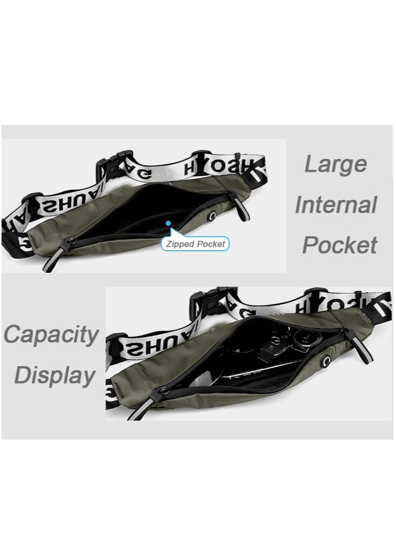 SOLARAE Waist Pack Bag Running Belt Large Capacity Packs for Men Women Runner Travel Money Belt Bag for Hiking Cycling Dog Walking, Running Shopping Festivals Walking Travel Cycling - Image 3