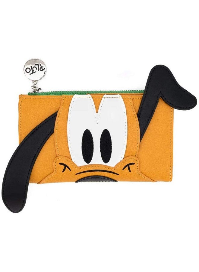 Loungefly X Disney Pluto Cosplay Flap Wallet (Orange Green One Size) - Image 1