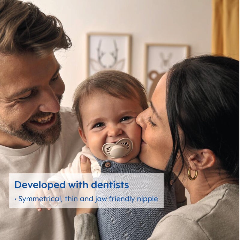 MAM Day & Night Pacifiers, Glow in The Dark Pacifier for Breastfed Babies, Nipple Shape Helps Promote Healthy Oral Development, BPA-Free Silicone Nipple, Easy to Clean, 16+ Months, 4 Count, Unisex - Image 2