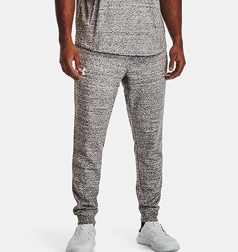 Under Armour Mens Rival Terry Joggers, (112) Onyx White / / Onyx White, XX-Large - Image 2