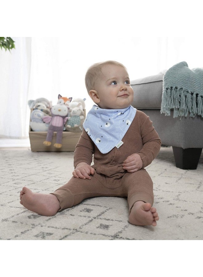 ingenuity Easy Eater 3-Pack Baby Bandana Cotton Drool Bib for Eating or Teething - Kodi - Image 3