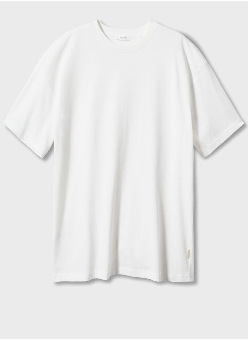 MANGO - Kids Essential Round Neck T-Shirt - Image 1