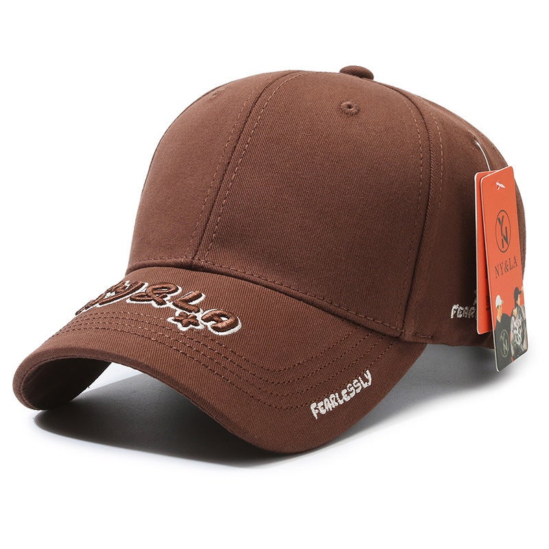Letter Cap Unisex Sports Sun Protection Couple Baseball Hat Cotton - Image 1