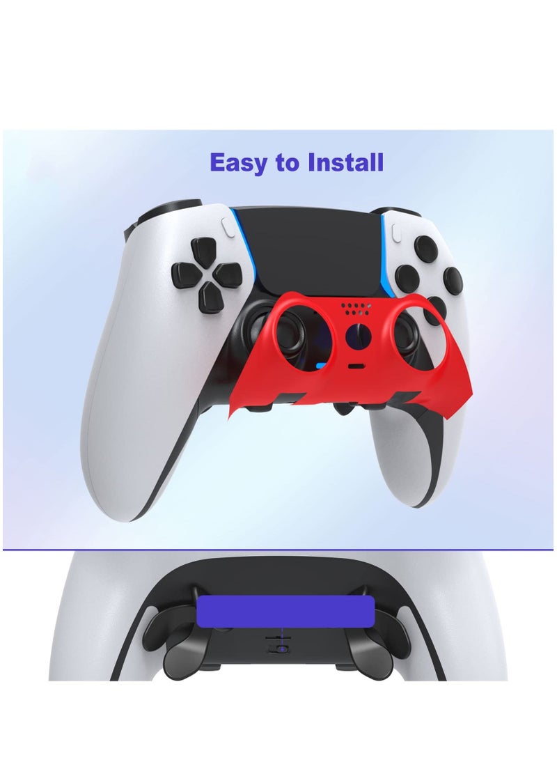 PS5 Edge Controller Decoration Strip DIY PS5 Edge Controller Replacement Shell Color Replacement Decoration Accessories for PS5 Edge Wireless Controller Panel (Red) - Image 3