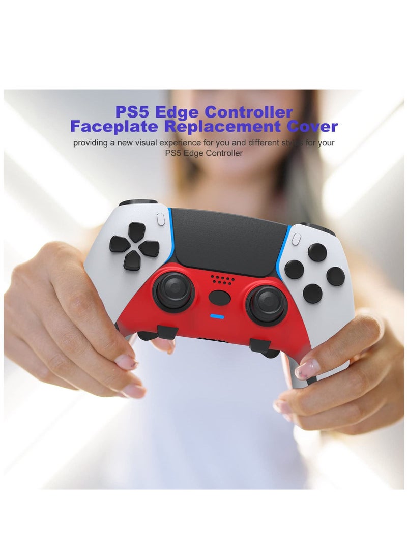 PS5 Edge Controller Decoration Strip DIY PS5 Edge Controller Replacement Shell Color Replacement Decoration Accessories for PS5 Edge Wireless Controller Panel (Red) - Image 2