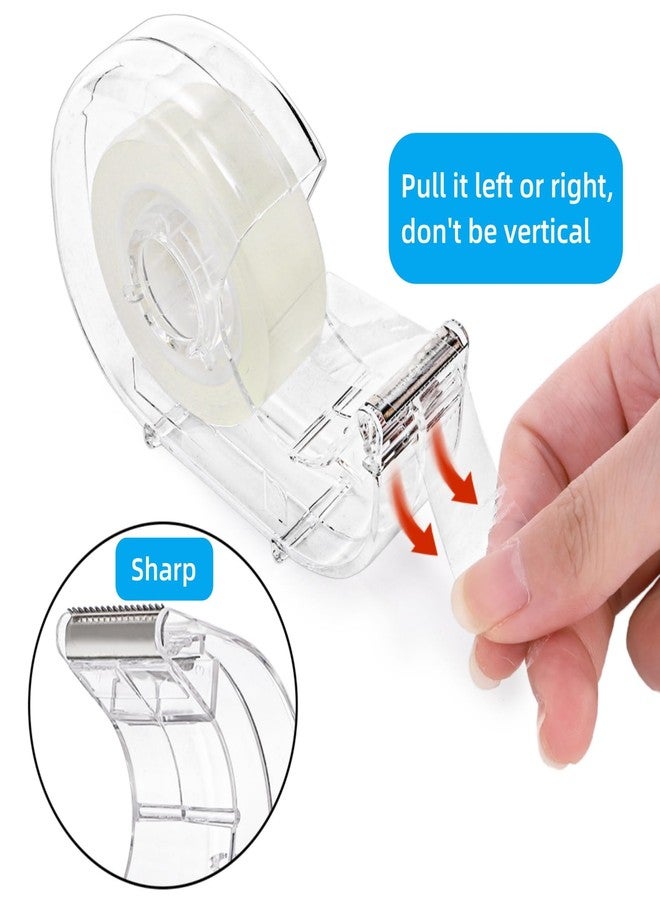 WRINGKIT 20 Pack Clear Tape with Dispenser, Refillable Tape Dispenser with Tape 0.7" x 1000", Office Tape Rolls with Dispenser Bulk, Transparent Tape Refills for Gift Wrapping, Crafting, School - Image 4