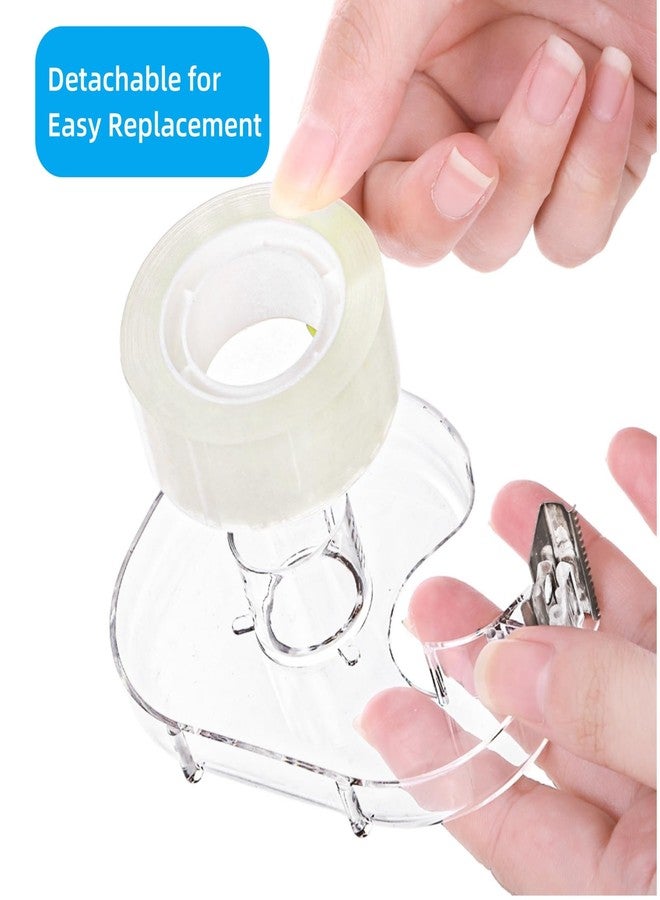 WRINGKIT 20 Pack Clear Tape with Dispenser, Refillable Tape Dispenser with Tape 0.7" x 1000", Office Tape Rolls with Dispenser Bulk, Transparent Tape Refills for Gift Wrapping, Crafting, School - Image 3