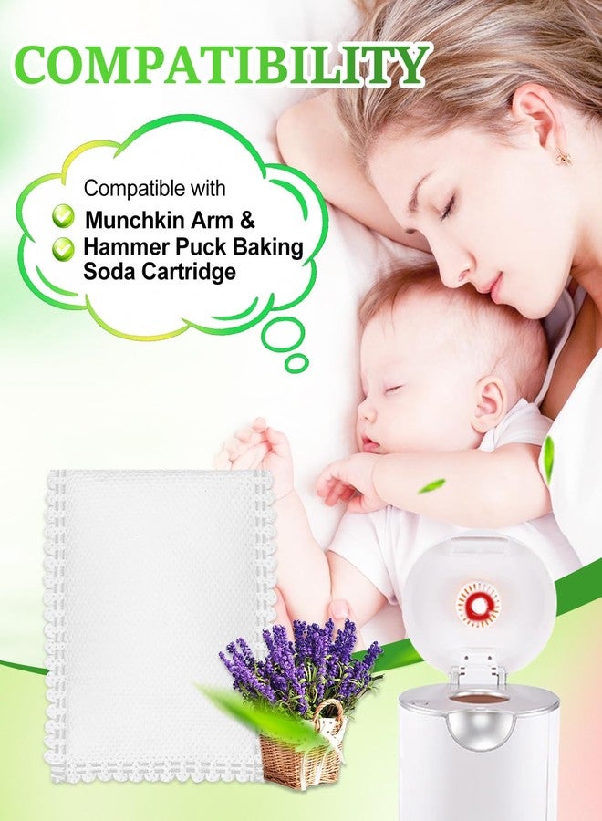 KeeTidy Diaper Pail Deodorizer Odor Absorber Compatible with Munchkin Arm & Hammer Puck Baking Soda Cartridge, Lavender Scented Diaper Pail Odor Eliminator, 8 Pack (For 3.5" Cartridge) - Image 2