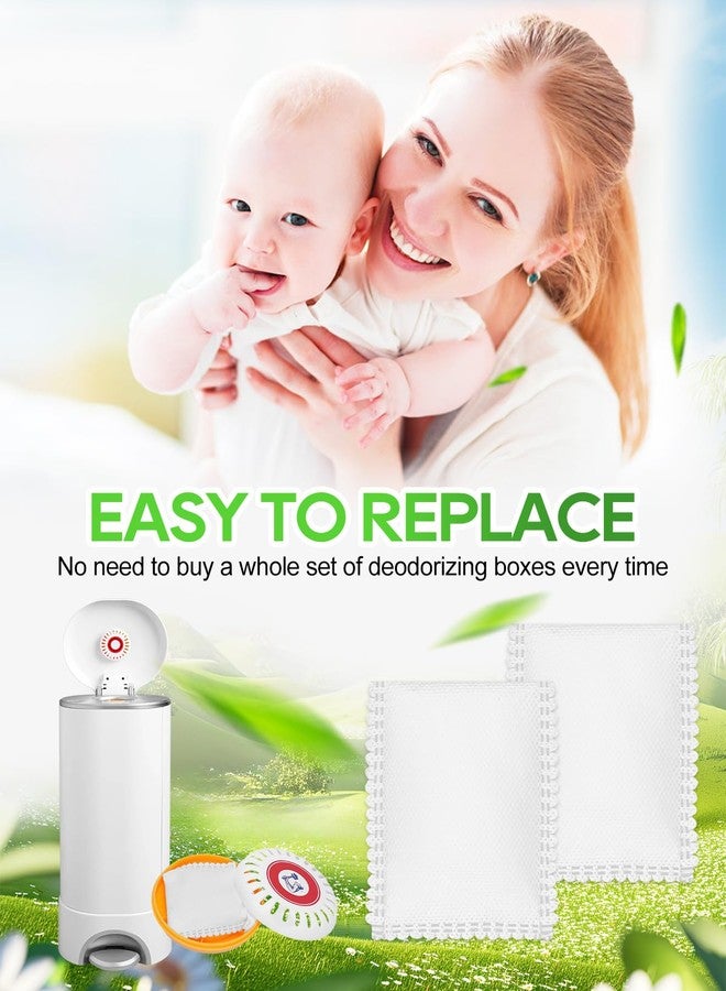 KeeTidy Diaper Pail Deodorizer Odor Absorber Compatible with Munchkin Arm & Hammer Puck Baking Soda Cartridge, Lavender Scented Diaper Pail Odor Eliminator, 8 Pack (For 3.5" Cartridge) - Image 5