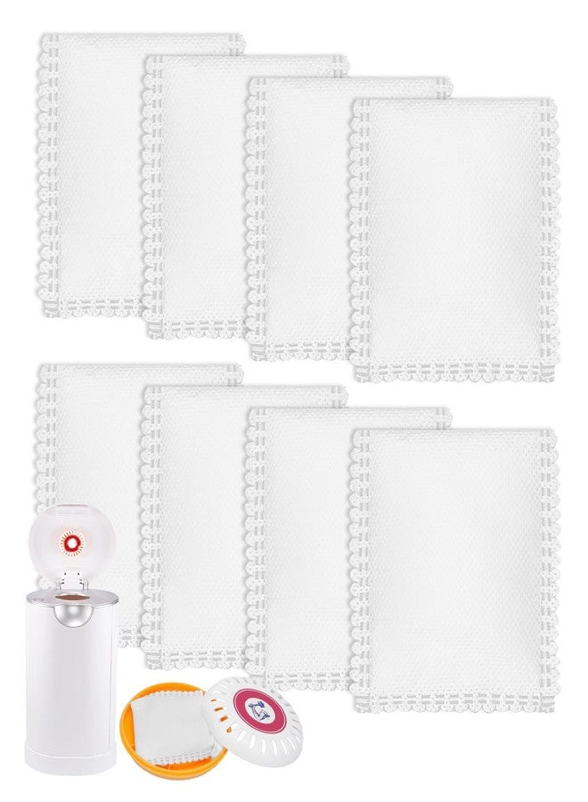 KeeTidy Diaper Pail Deodorizer Odor Absorber Compatible with Munchkin Arm & Hammer Puck Baking Soda Cartridge, Lavender Scented Diaper Pail Odor Eliminator, 8 Pack (For 3.5" Cartridge) - Image 1
