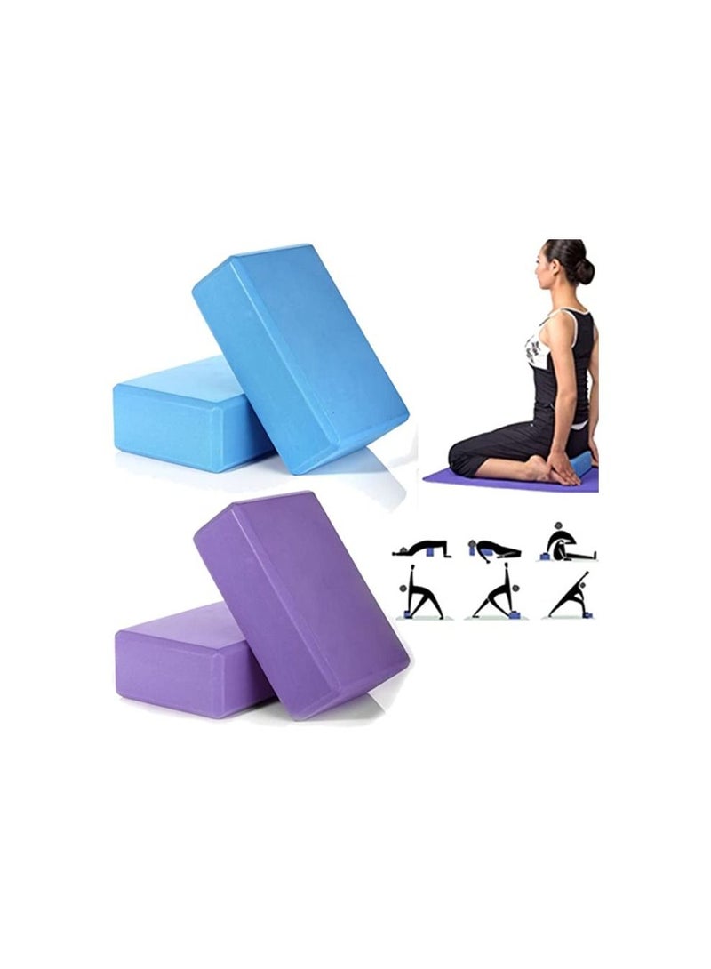 DeloPik Yoga Block Brick Foaming Foam Home Exercise Fitness Gym Sport Tool 225x 145x76 mm for Yoga, Pilates, Meditation -multicolor(1pcs) - Image 5