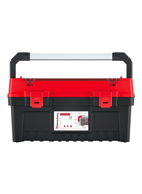 EVO 60 Durable Tool Box with Removable Separators Black and Red 30.8 x 28.8 x 59.4 cm