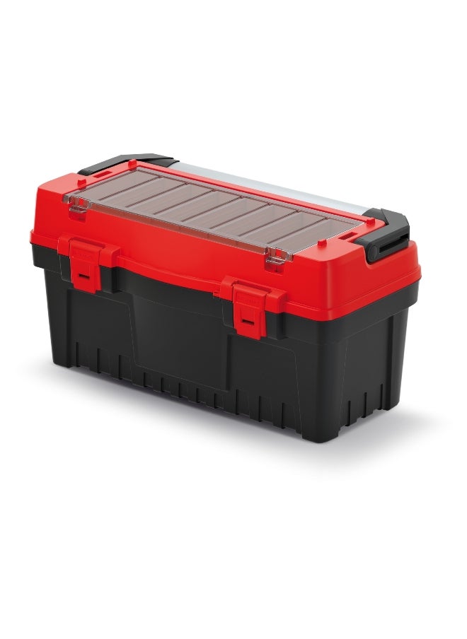 Kistenberg - EVO 60 Durable Tool Box with Removable Separators Black and Red 30.8 x 28.8 x 59.4 cm - Image 1