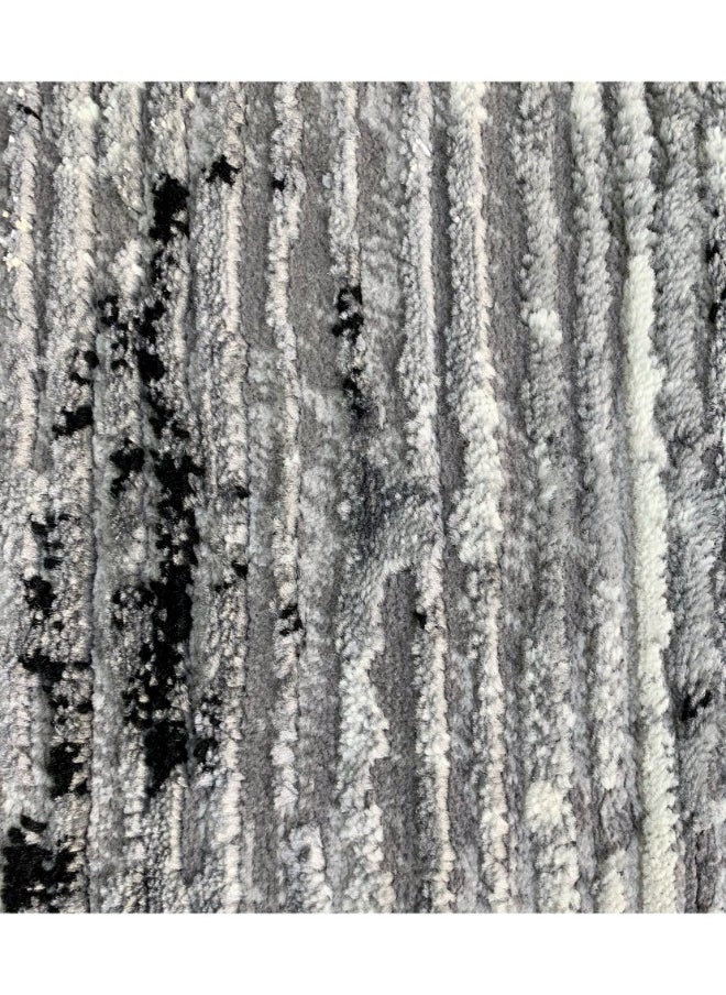 HANDPICKED FURNITURE Handpicked Furniture Abstract Grey Rug, Ultra Soft Area Carpets For Bed Room, Living Room, And Dining Room, Antislip Floor Carpets, Easy To Clean, Made In Turkey  - Image 3