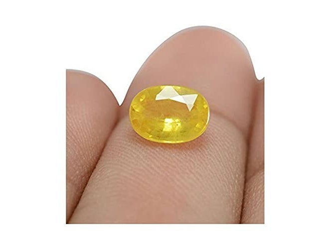 Bague Pukhraj Stone original Natural Certified yellow Sapphire Gemstone Genuine AAAA+ - Image 4