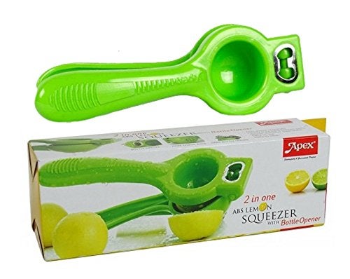Apex Plastic Lemon Squeezer with Bottle Opener Green - Image 3