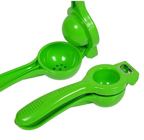 Apex Plastic Lemon Squeezer with Bottle Opener Green - Image 1
