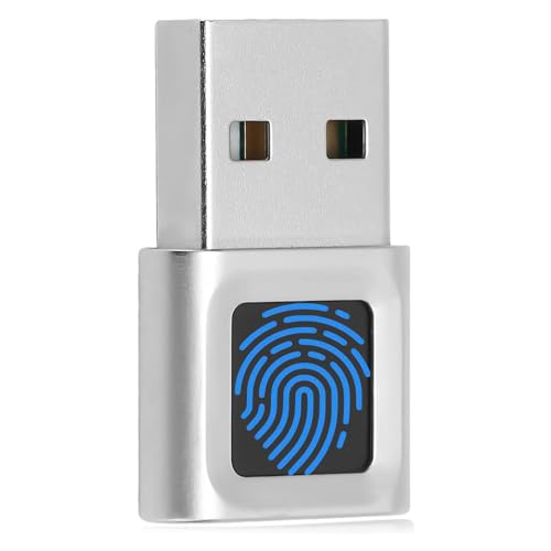 Yoidesu USB Fingerprint Reader Mini Fingerprint Scanner PC Dongle Windows Hello Fingerprint Reader for PC Laptop 360 Degree Touch Speedy Matching Biometric Portable USB Fingerprint Logger for Windows 10/11 - Image 1