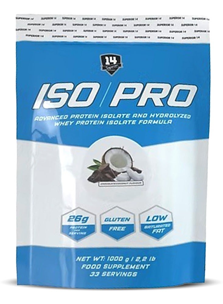 Pro Whey Protein Isolate, Chocolate Coconut Flavor, 2.2 LB – High-Purity Protein for Lean Muscle Recovery & Strength Support