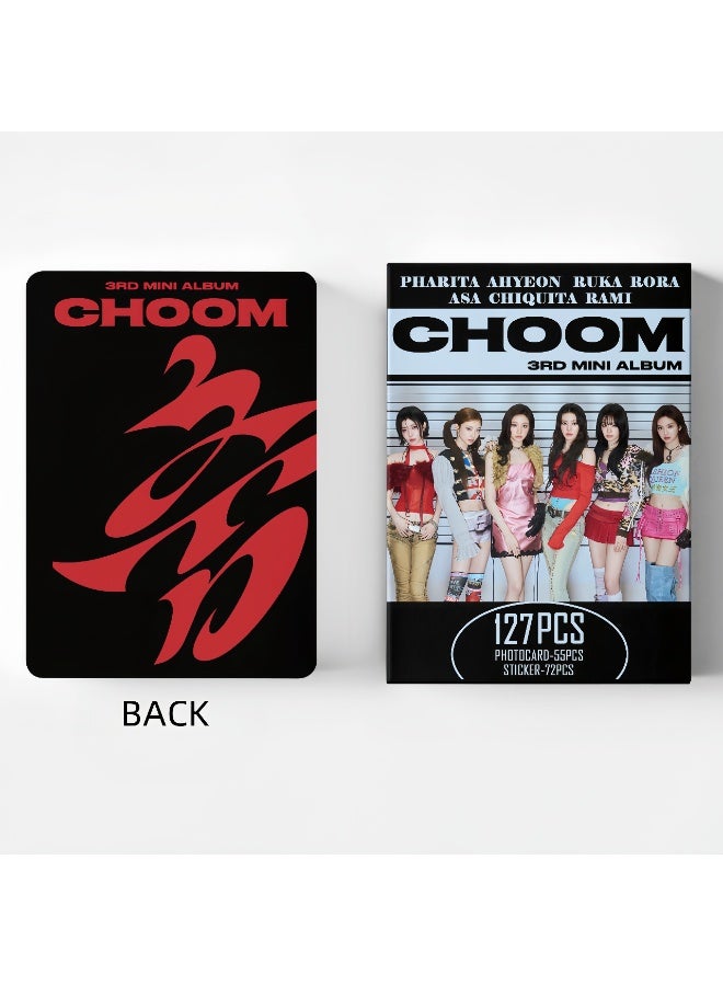 Harse 127Pcs BABYMONSTER New Album CHOOM Lomo Cards and Stickers - Image 4