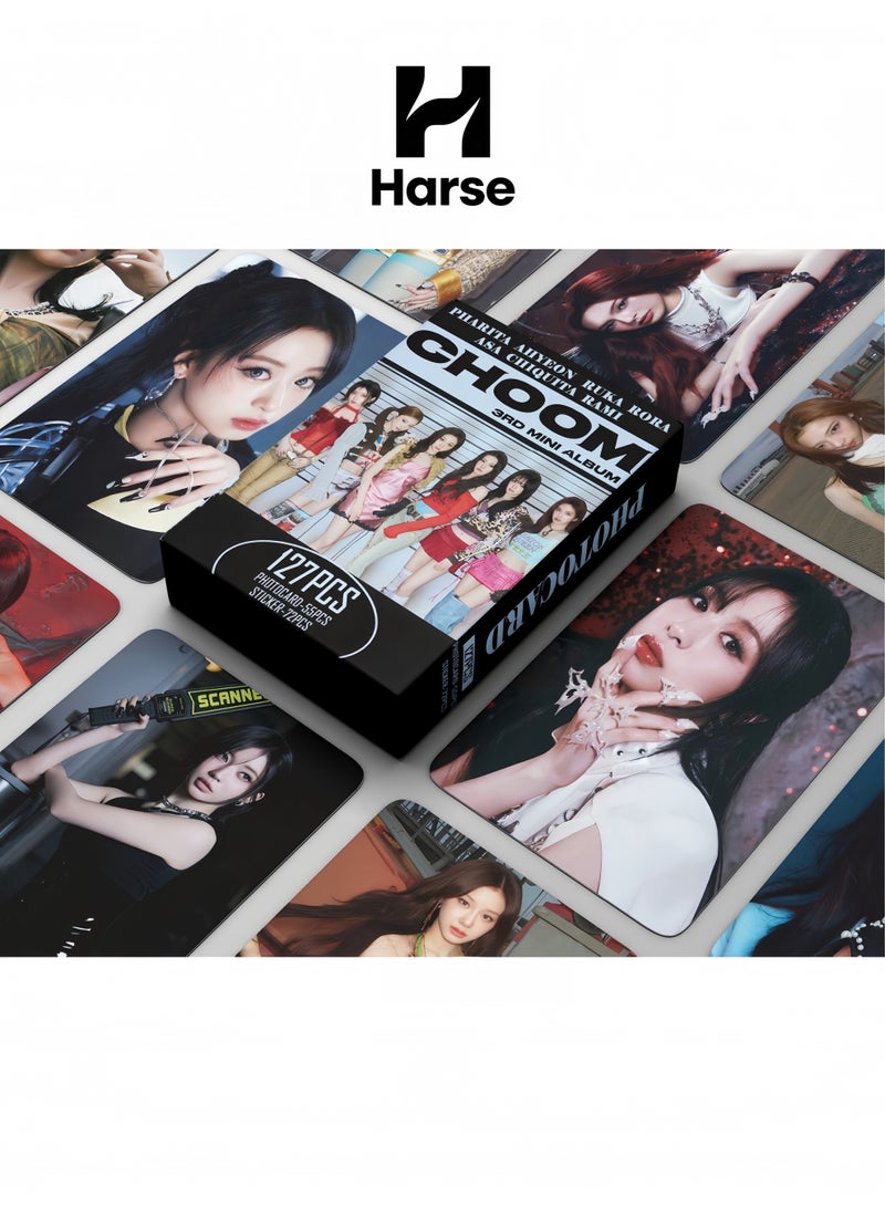Harse 127Pcs BABYMONSTER New Album CHOOM Lomo Cards and Stickers - Image 1